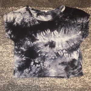 Tie Dye cropped tee